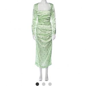 Ganni silk dress